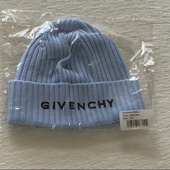 GIVENCHY LOGO RIBBED BEANIE HAT - Picture 4 of 5